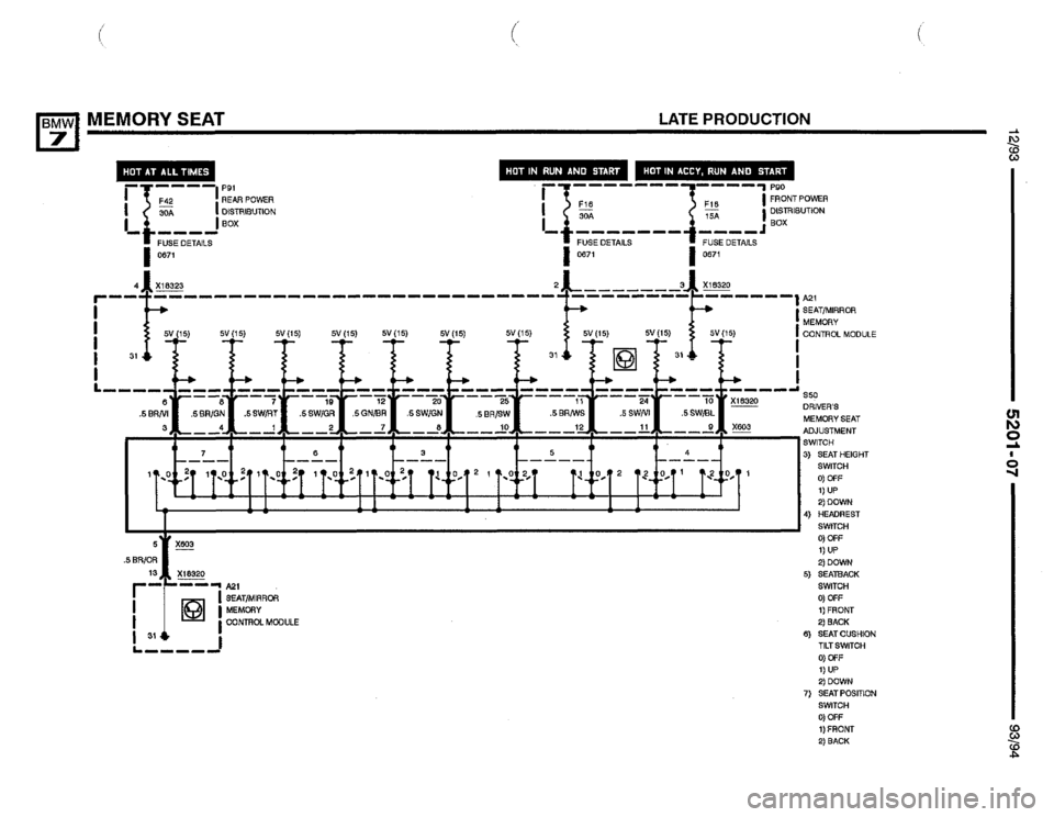 BMW 740i 1993 E32 Electrical Troubleshooting Manual 