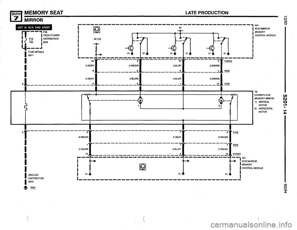 BMW 740i 1993 E32 Electrical Troubleshooting Manual 