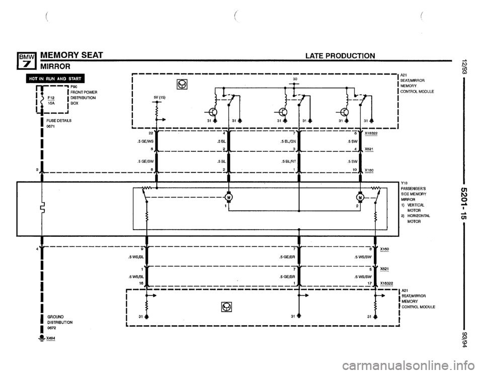 BMW 740i 1993 E32 Electrical Troubleshooting Manual 