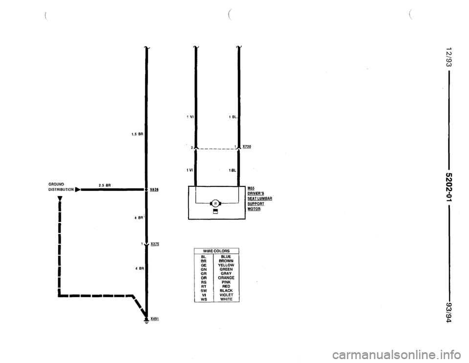 BMW 740i 1993 E32 Electrical Troubleshooting Manual 