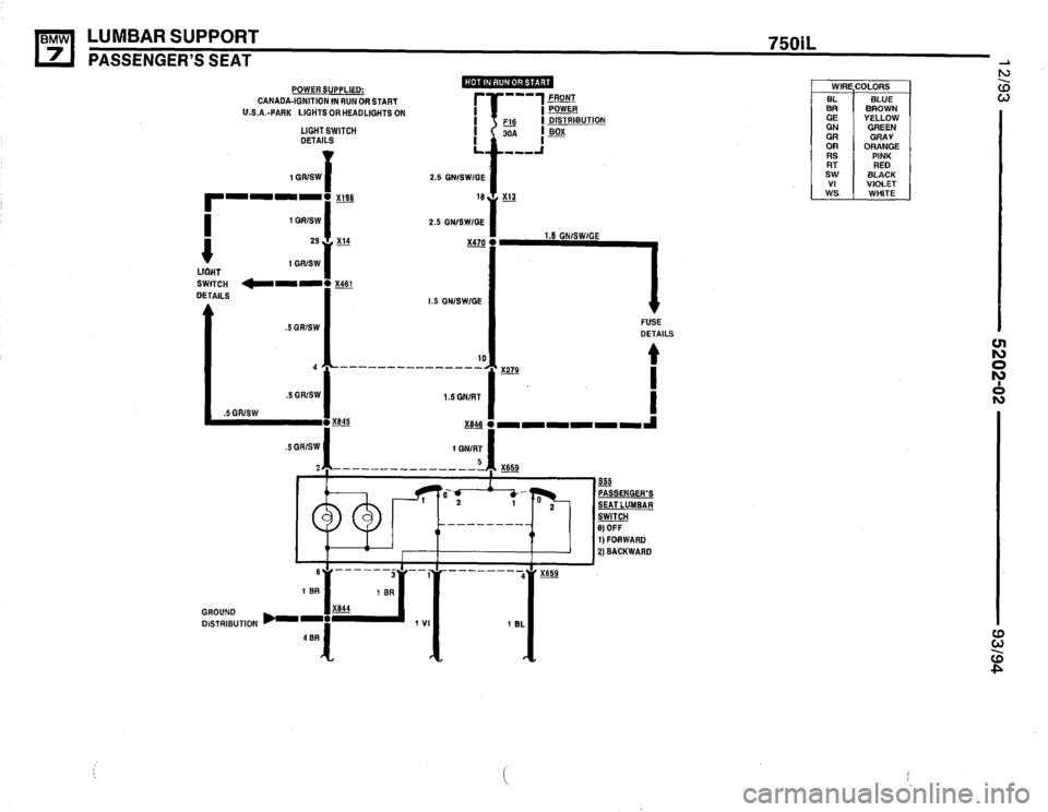 BMW 740i 1993 E32 Electrical Troubleshooting Manual 