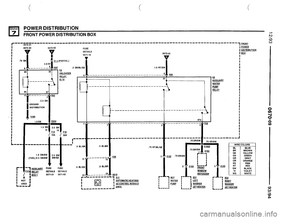 BMW 740il 1993 E32 Electrical Troubleshooting Manual 