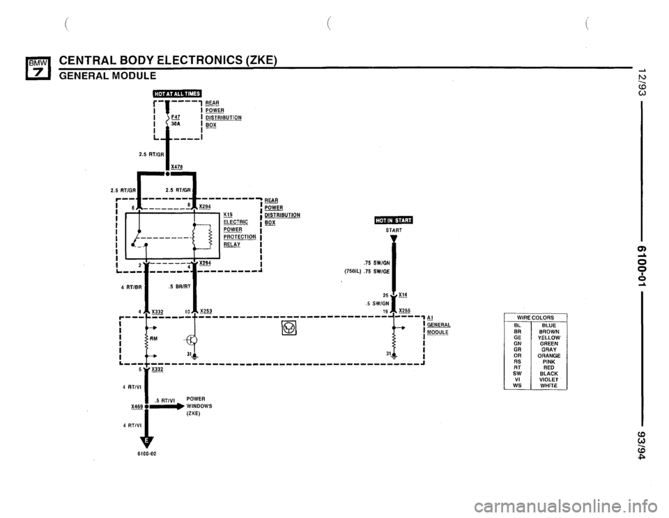 BMW 740i 1993 E32 Electrical Troubleshooting Manual 
