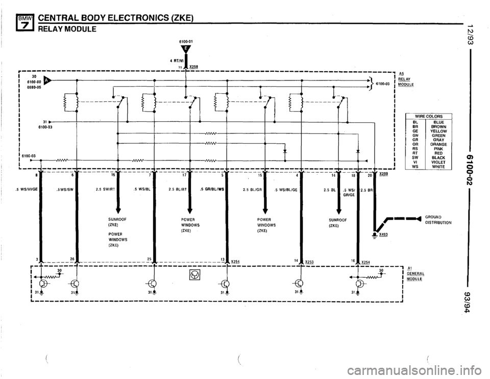 BMW 740i 1993 E32 Electrical Troubleshooting Manual 