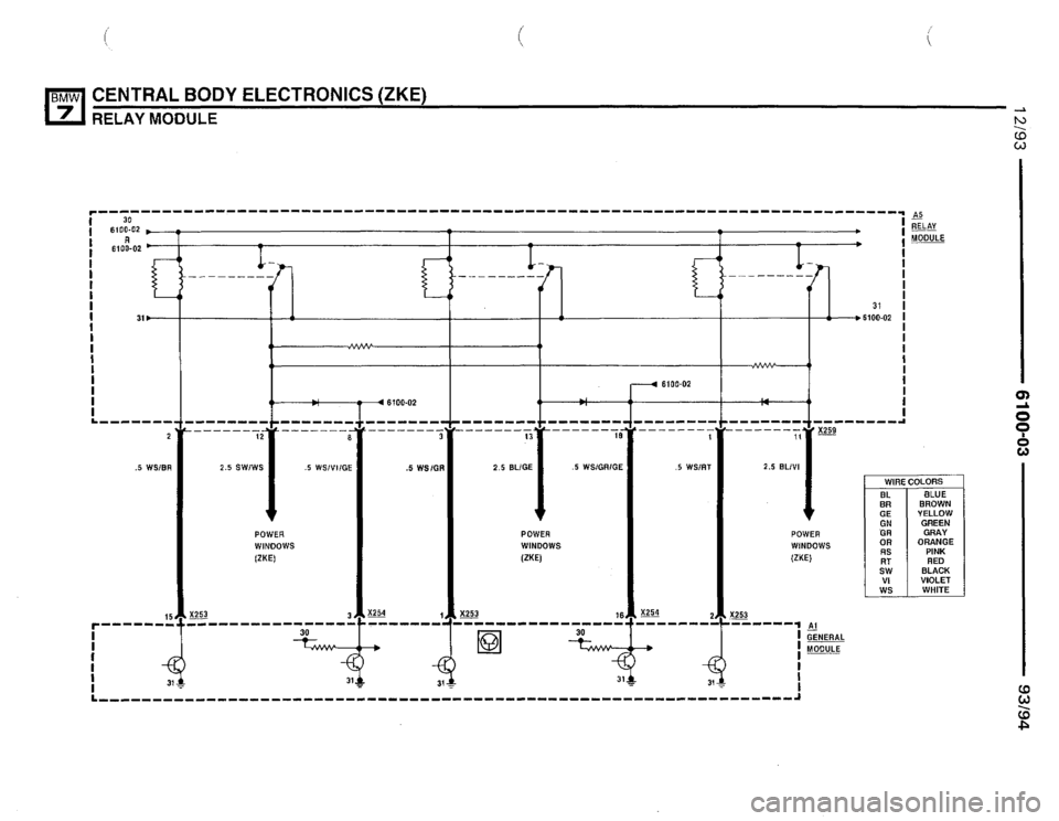 BMW 740i 1993 E32 Electrical Troubleshooting Manual 