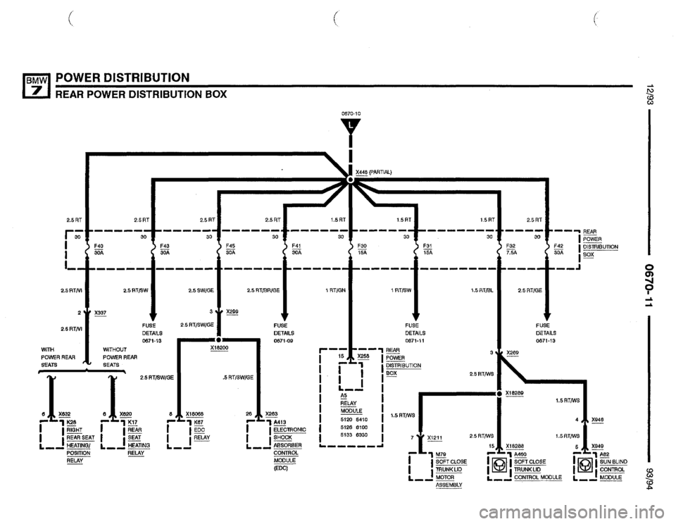 BMW 740il 1993 E32 Electrical Troubleshooting Manual 