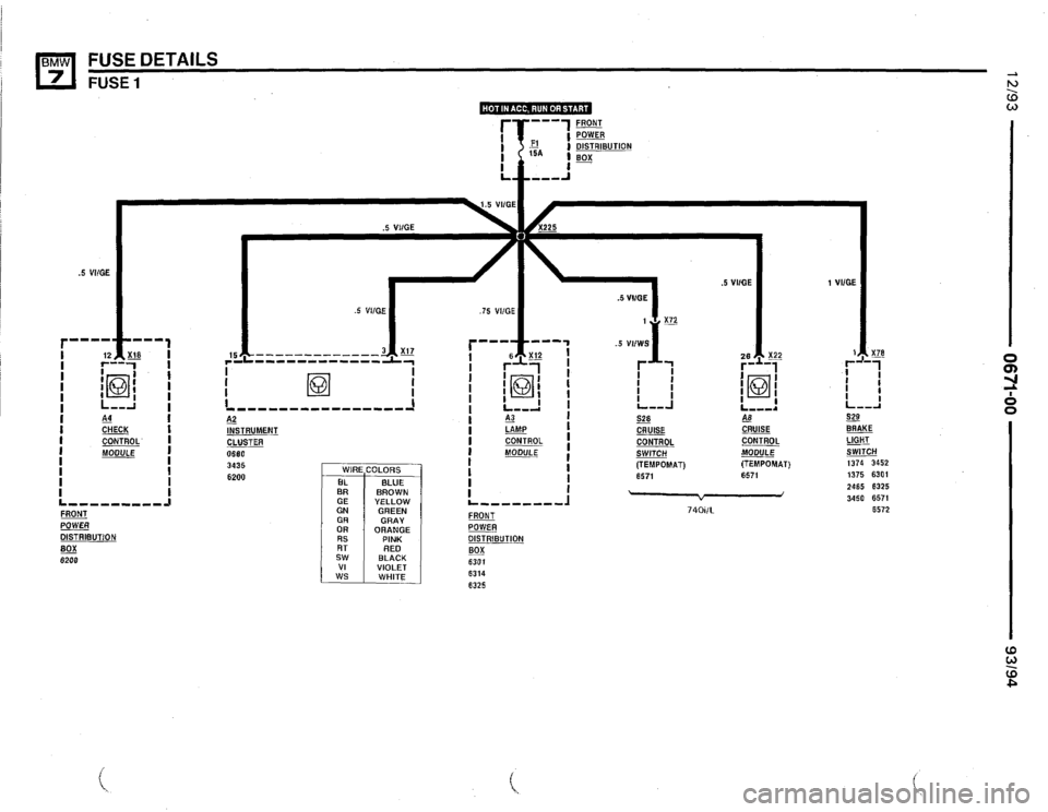 BMW 740il 1993 E32 Electrical Troubleshooting Manual 