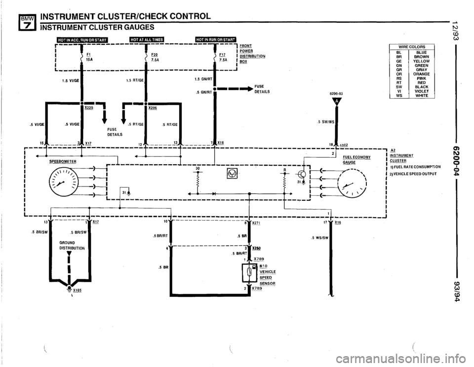 BMW 740i 1993 E32 Electrical Troubleshooting Manual 