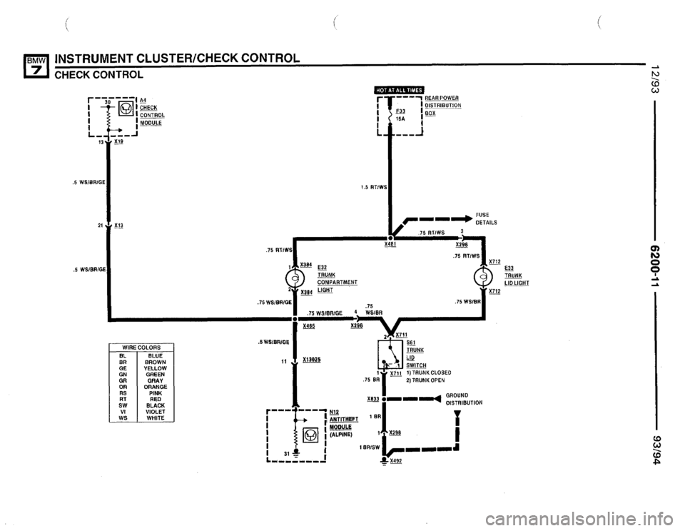 BMW 740i 1993 E32 Electrical Troubleshooting Manual BMW 740i 1993 E32 Electrical Troubleshooting Manual