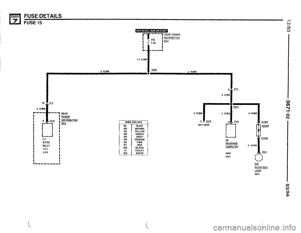 BMW 740il 1993 E32 Electrical Troubleshooting Manual 