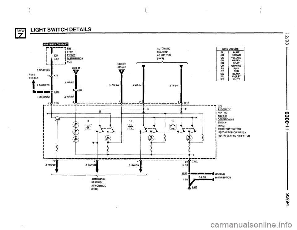 BMW 740i 1993 E32 Electrical Troubleshooting Manual BMW 740i 1993 E32 Electrical Troubleshooting Manual