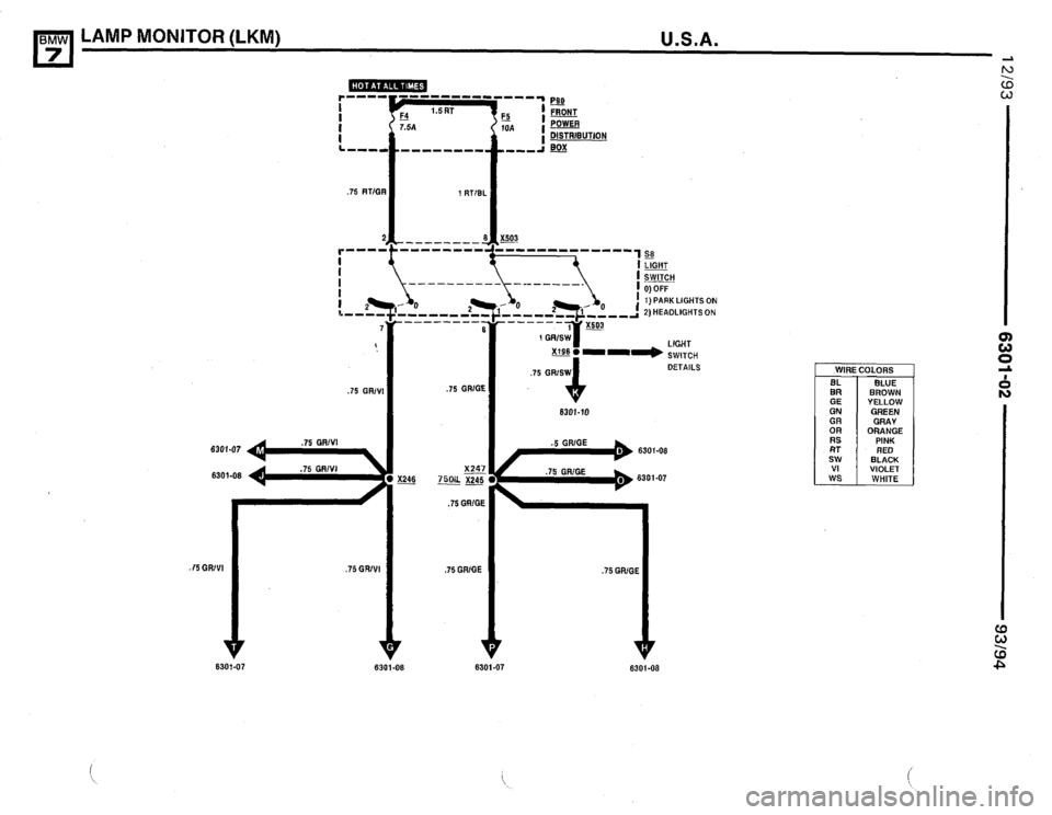 BMW 740i 1993 E32 Electrical Troubleshooting Manual BMW 740i 1993 E32 Electrical Troubleshooting Manual