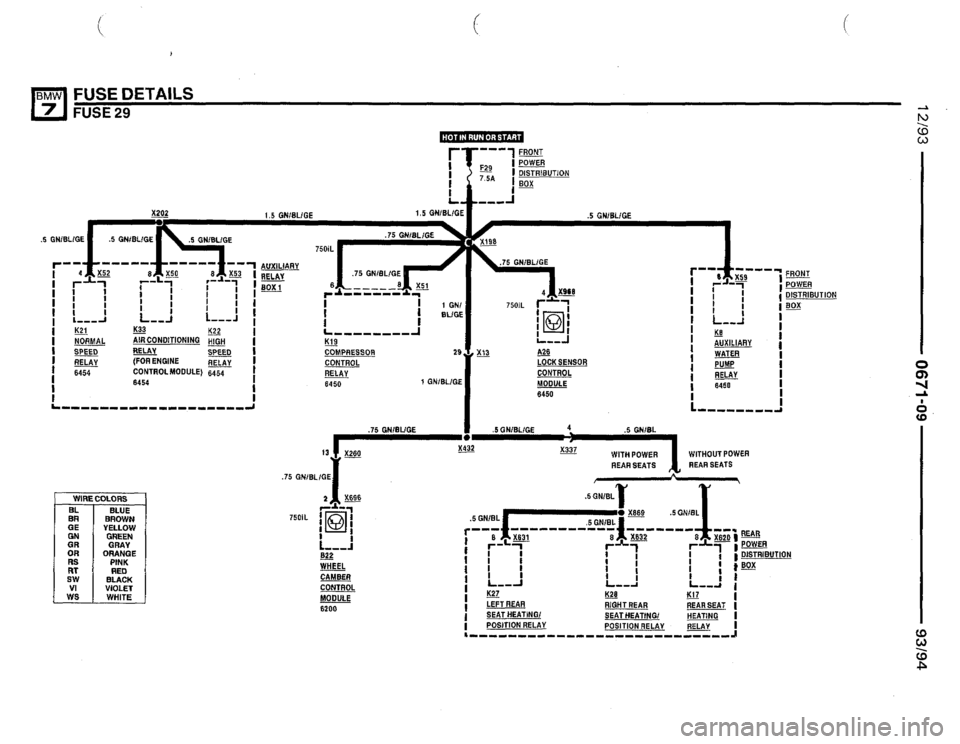 BMW 740il 1993 E32 Electrical Troubleshooting Manual 