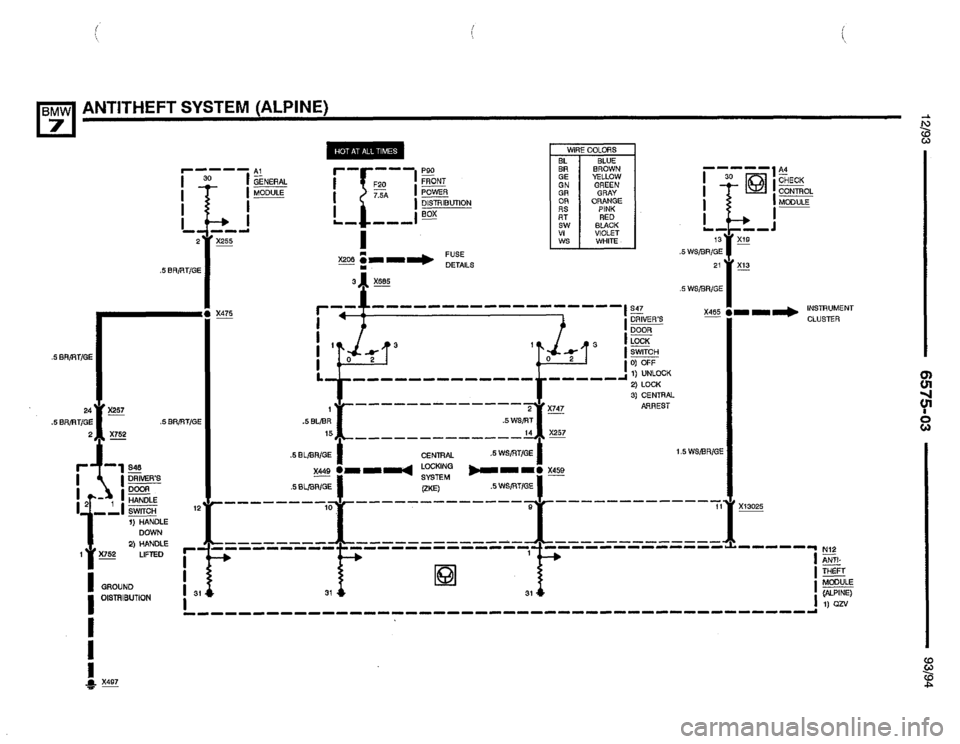 BMW 740i 1993 E32 Electrical Troubleshooting Manual BMW 740i 1993 E32 Electrical Troubleshooting Manual