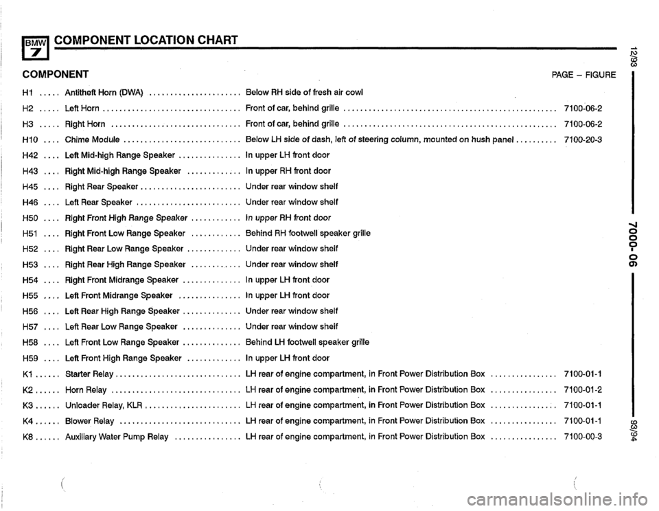 BMW 740i 1993 E32 Electrical Troubleshooting Manual 