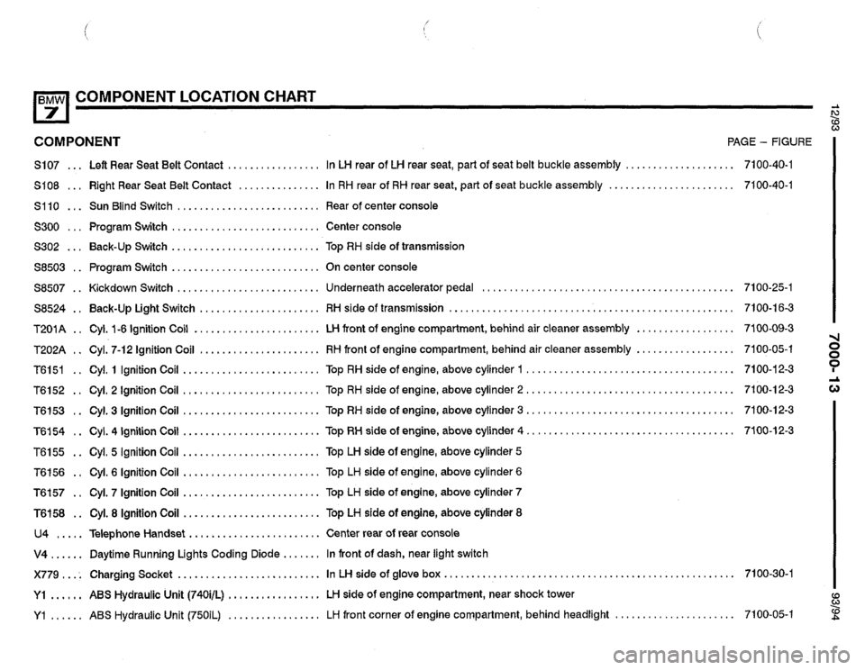 BMW 740i 1993 E32 Electrical Troubleshooting Manual 
