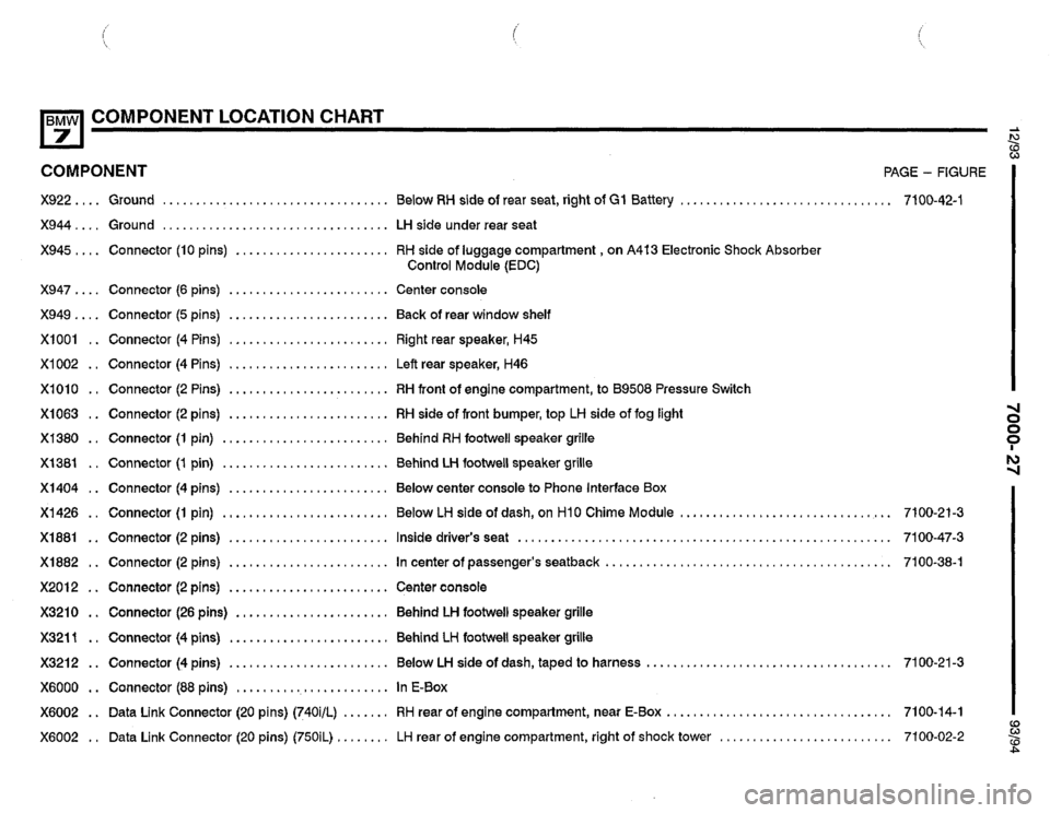 BMW 740i 1993 E32 Electrical Troubleshooting Manual 