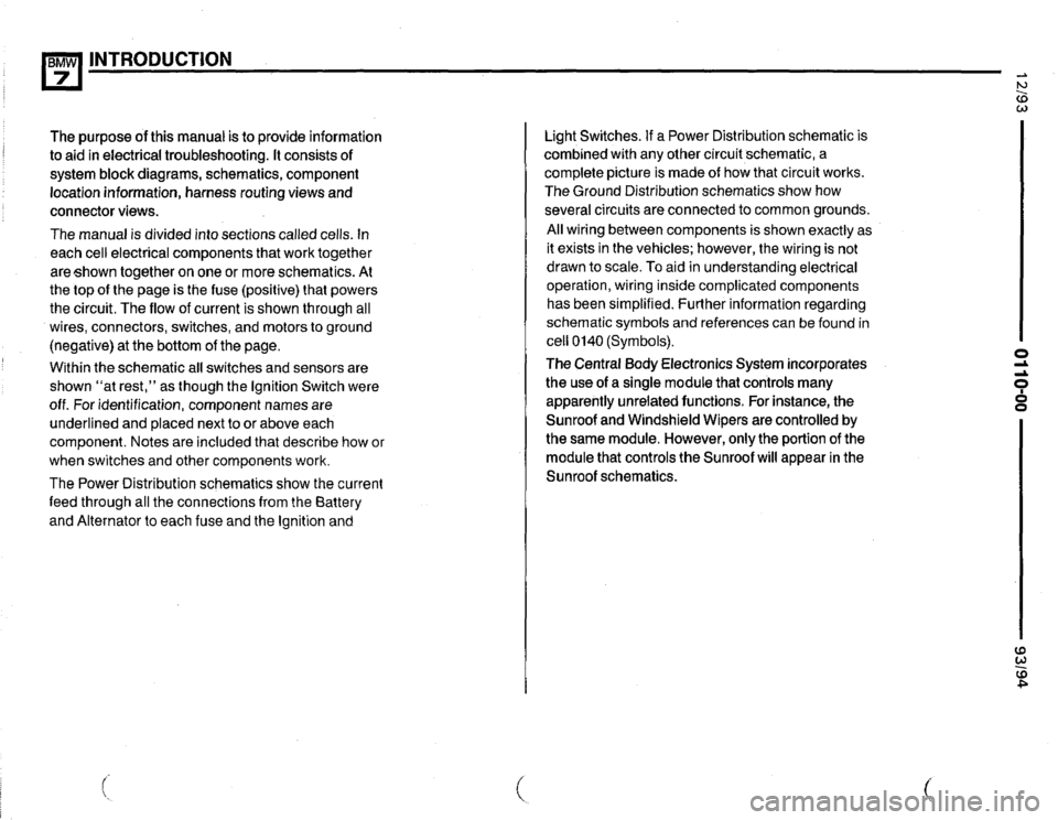 BMW 750il 1993 E32 Electrical Troubleshooting Manual 