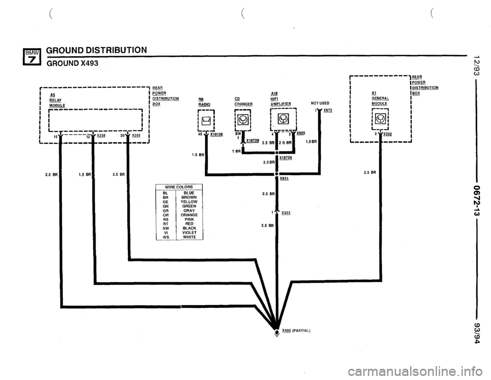 BMW 740i 1993 E32 Electrical Troubleshooting Manual 