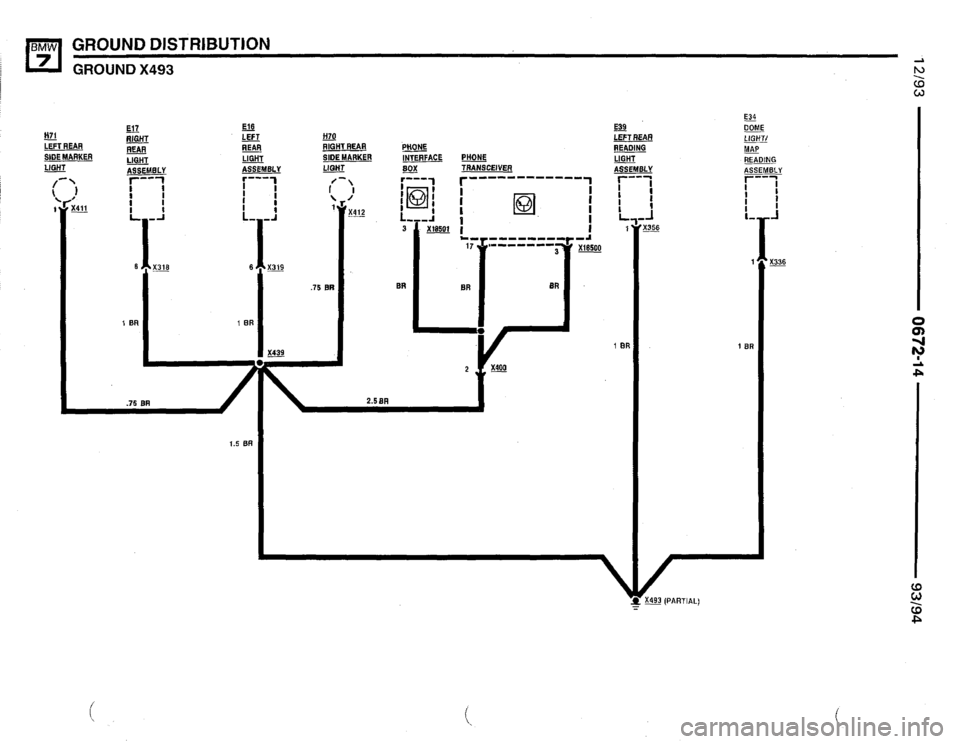 BMW 740i 1993 E32 Electrical Troubleshooting Manual 