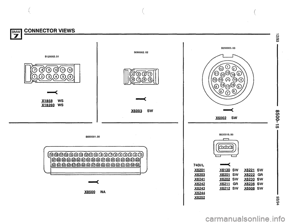 BMW 750il 1993 E32 Electrical Troubleshooting Manual 