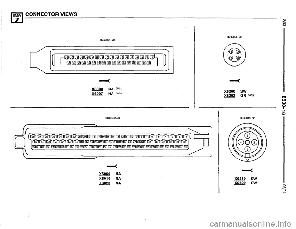 BMW 750il 1993 E32 Electrical Troubleshooting Manual 