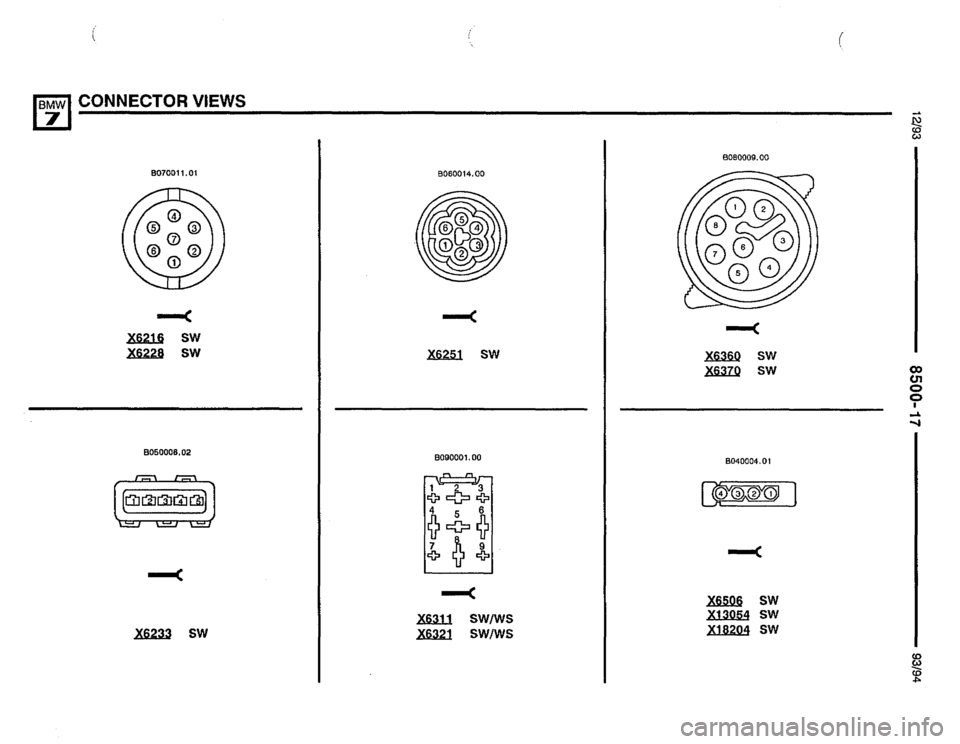 BMW 740il 1993 E32 Electrical Troubleshooting Manual 