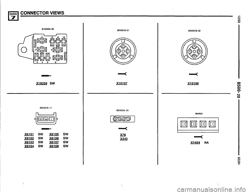 BMW 750il 1993 E32 Electrical Troubleshooting Manual 