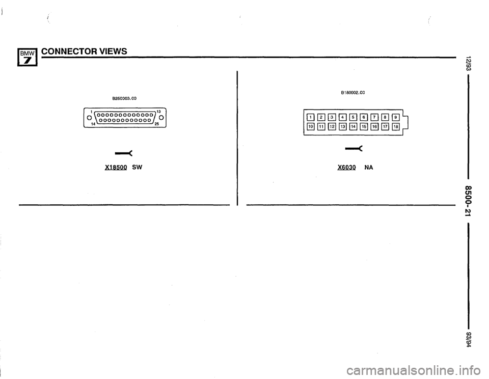 BMW 750il 1993 E32 Electrical Troubleshooting Manual 