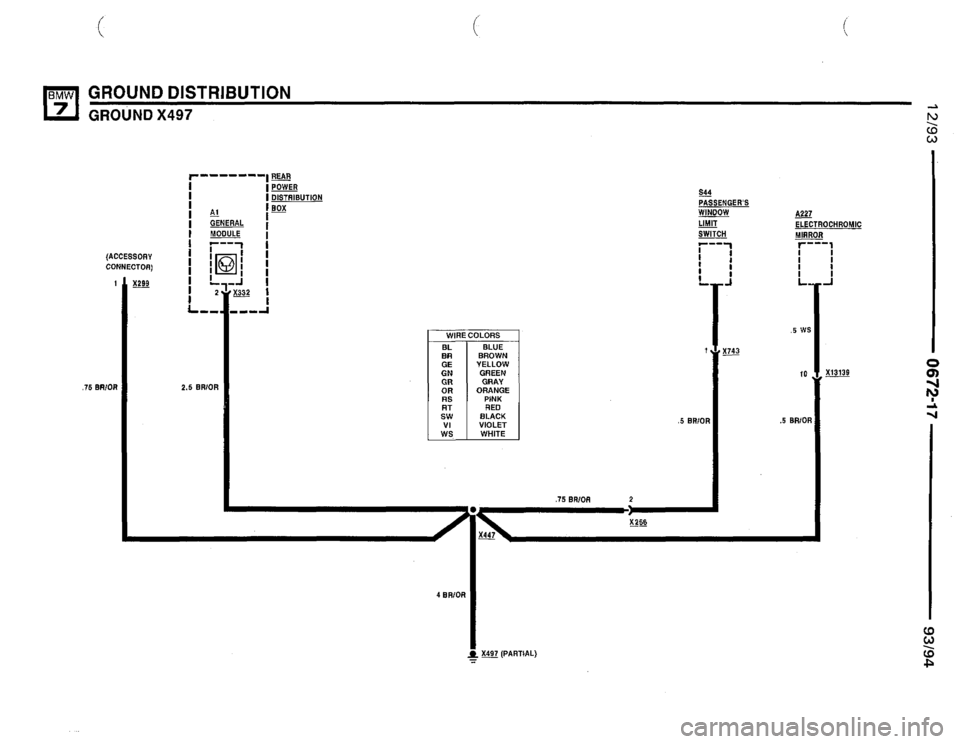 BMW 740i 1993 E32 Electrical Troubleshooting Manual 