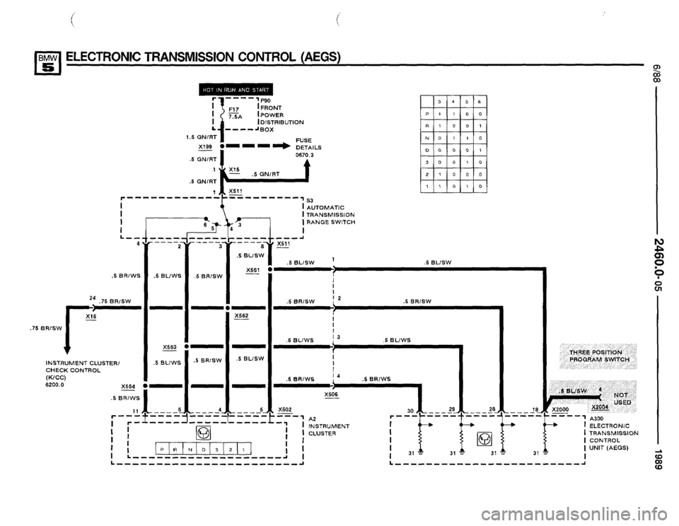BMW 525i 1989 E34 Electrical Troubleshooting Manual BMW 525i 1989 E34 Electrical Troubleshooting Manual