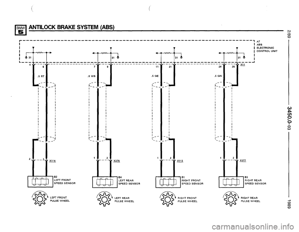 BMW 525i 1989 E34 Electrical Troubleshooting Manual BMW 525i 1989 E34 Electrical Troubleshooting Manual