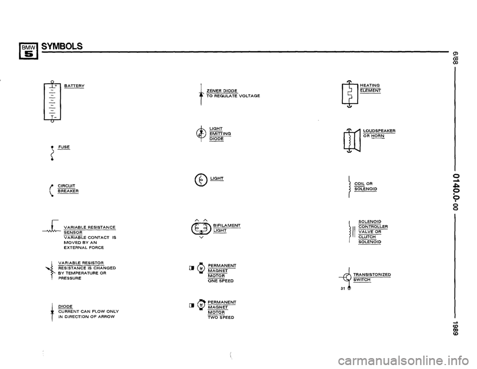 BMW 535i 1989 E34 Electrical Troubleshooting Manual 