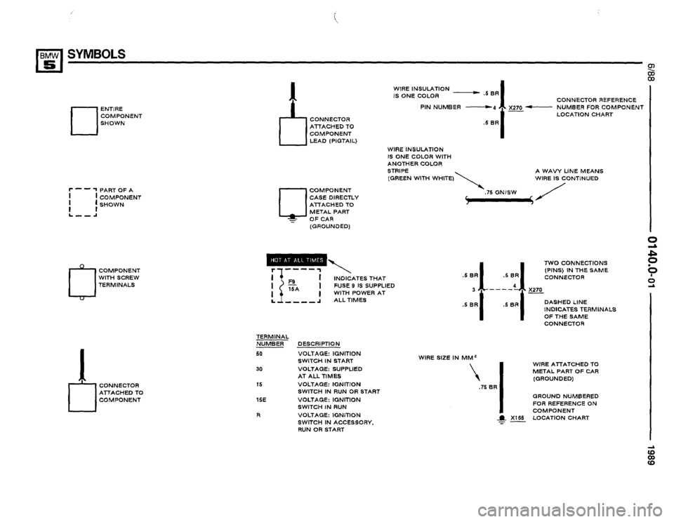 BMW 525i 1989 E34 Electrical Troubleshooting Manual 