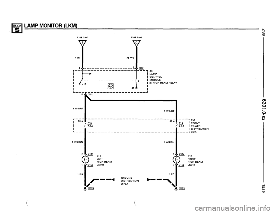 BMW 525i 1989 E34 Electrical Troubleshooting Manual 