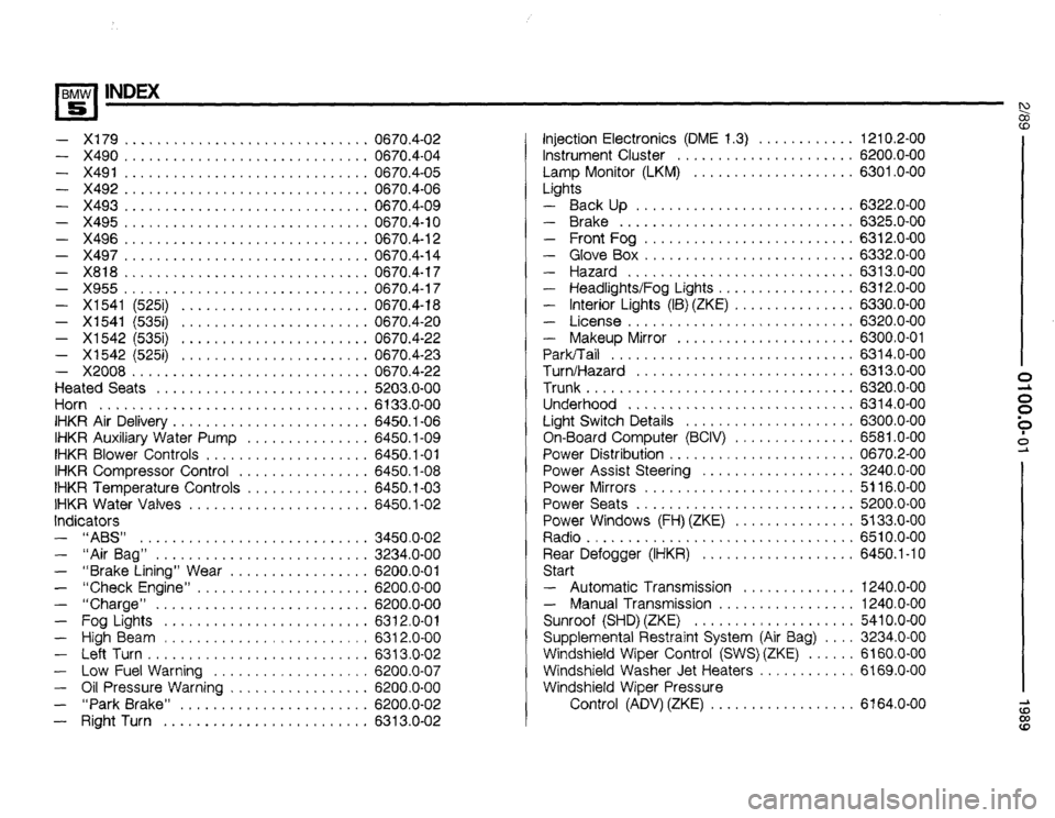 BMW 535i 1989 E34 Electrical Troubleshooting Manual 