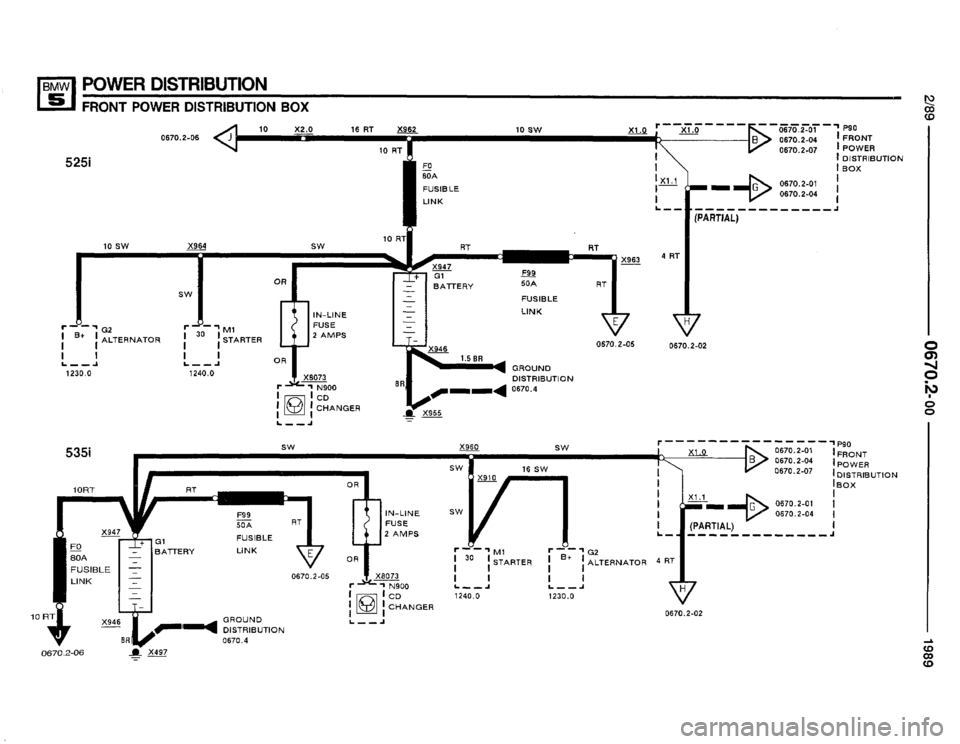 BMW 525i 1989 E34 Electrical Troubleshooting Manual 