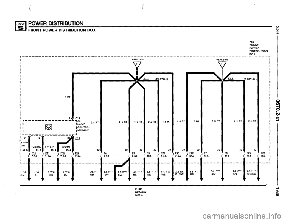 BMW 535i 1989 E34 Electrical Troubleshooting Manual 