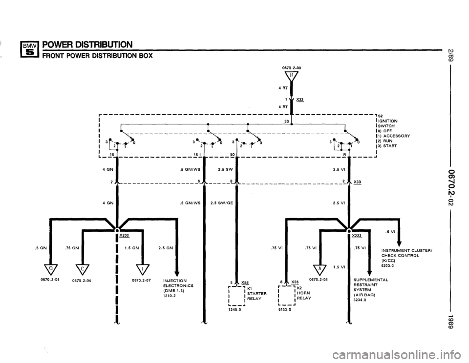 BMW 525i 1989 E34 Electrical Troubleshooting Manual 