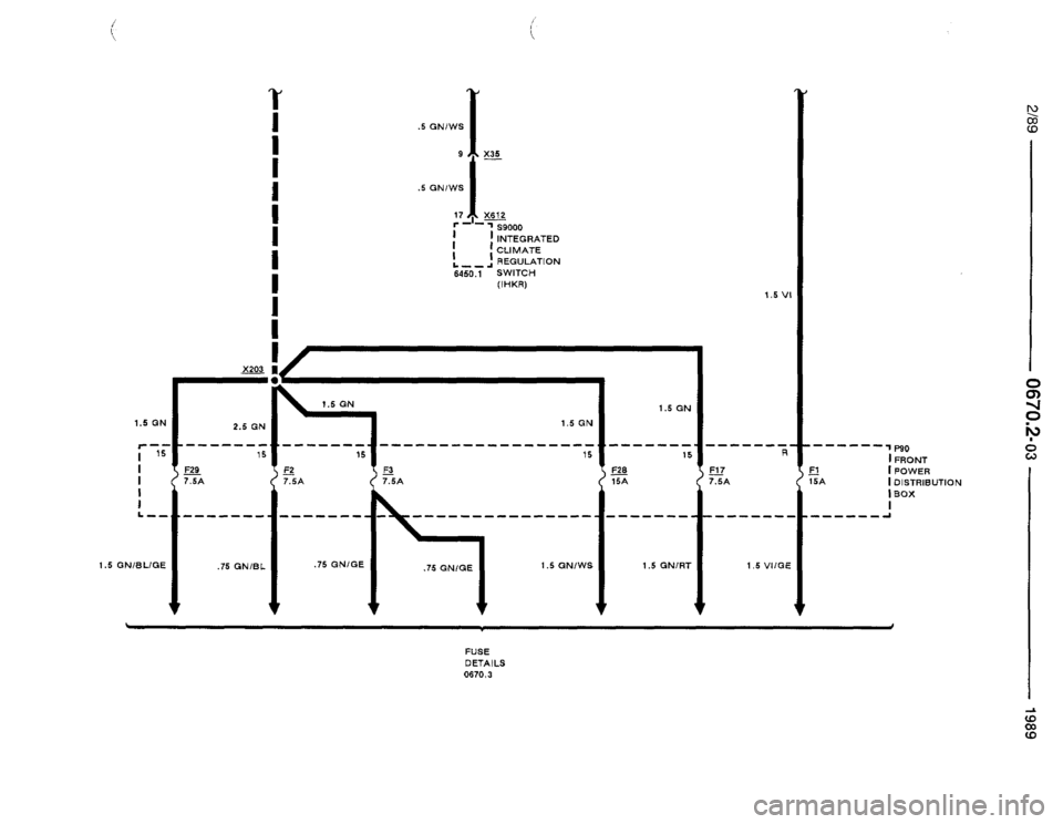 BMW 525i 1989 E34 Electrical Troubleshooting Manual 