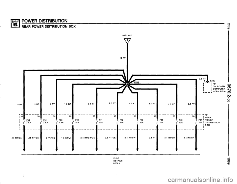 BMW 535i 1989 E34 Electrical Troubleshooting Manual 