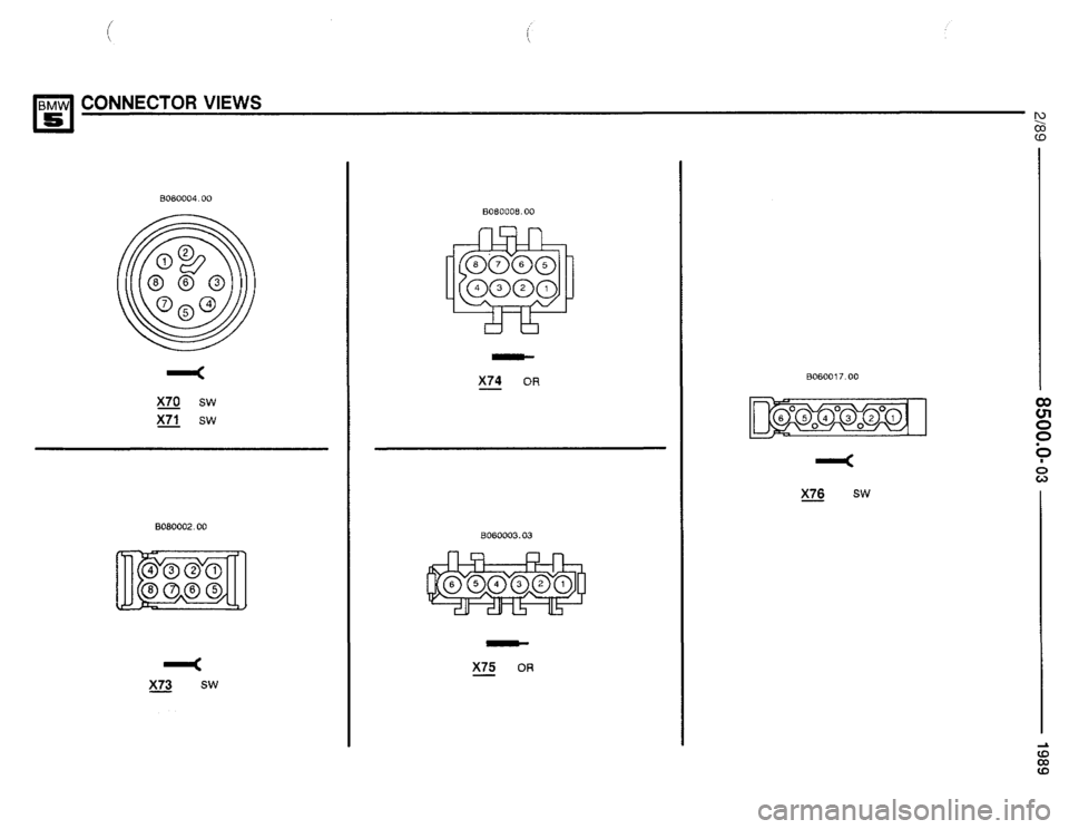 BMW 535i 1989 E34 Electrical Troubleshooting Manual 