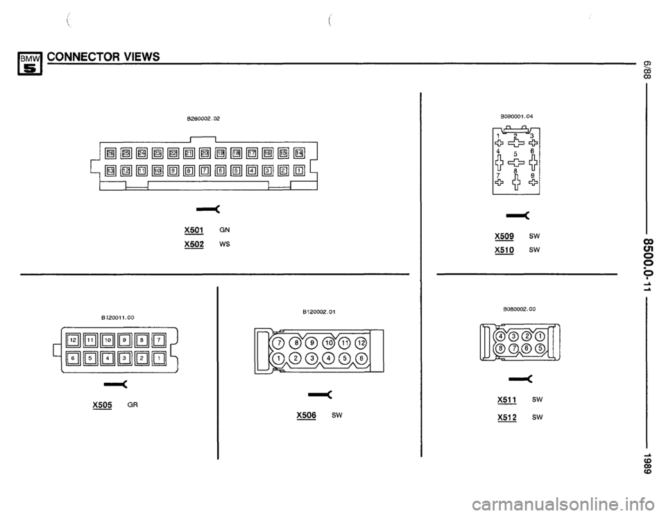 BMW 535i 1989 E34 Electrical Troubleshooting Manual 