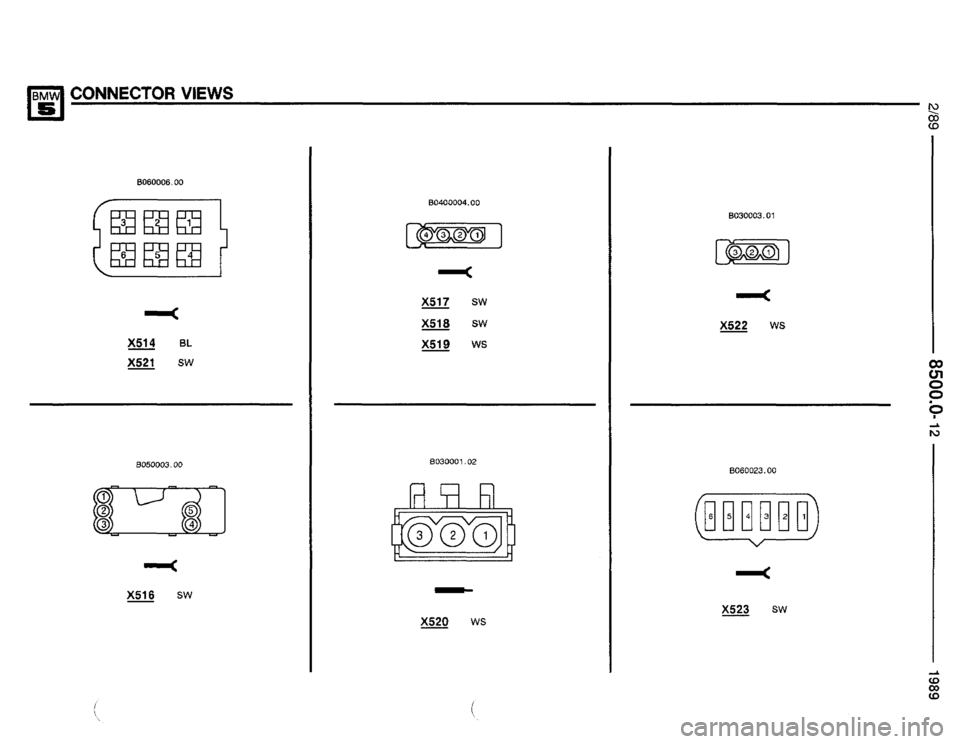 BMW 535i 1989 E34 Electrical Troubleshooting Manual 