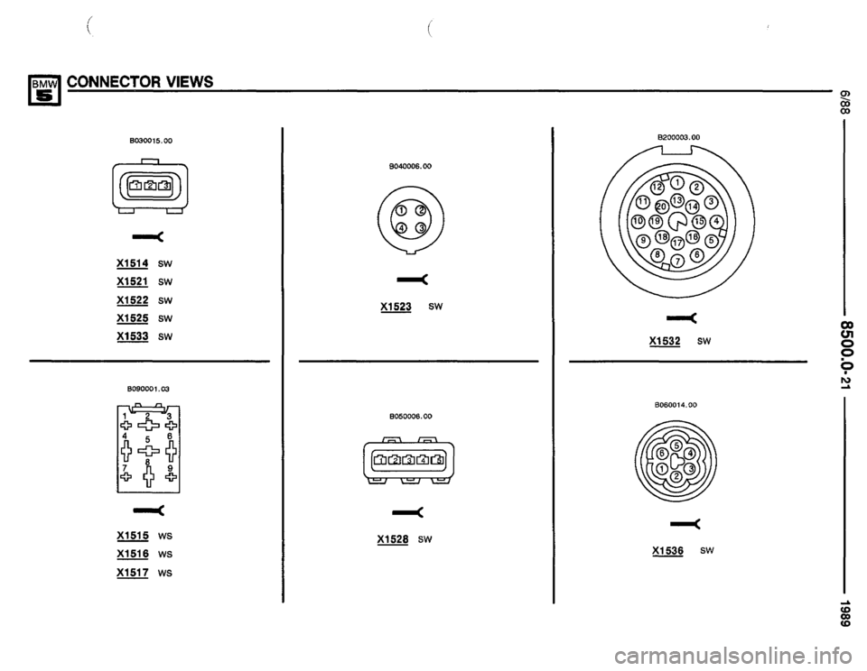 BMW 535i 1989 E34 Electrical Troubleshooting Manual 