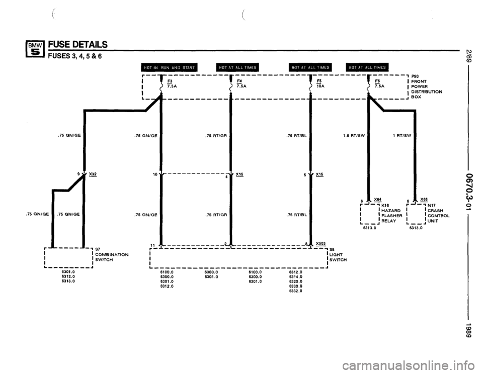 BMW 535i 1989 E34 Electrical Troubleshooting Manual 