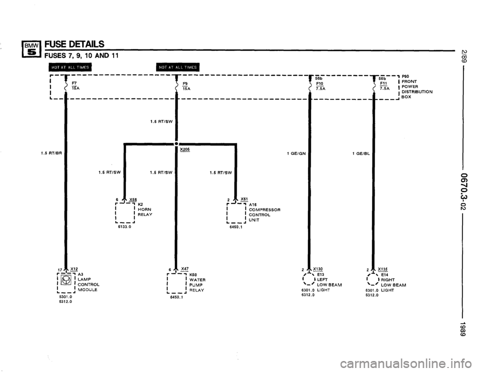 BMW 535i 1989 E34 Electrical Troubleshooting Manual 