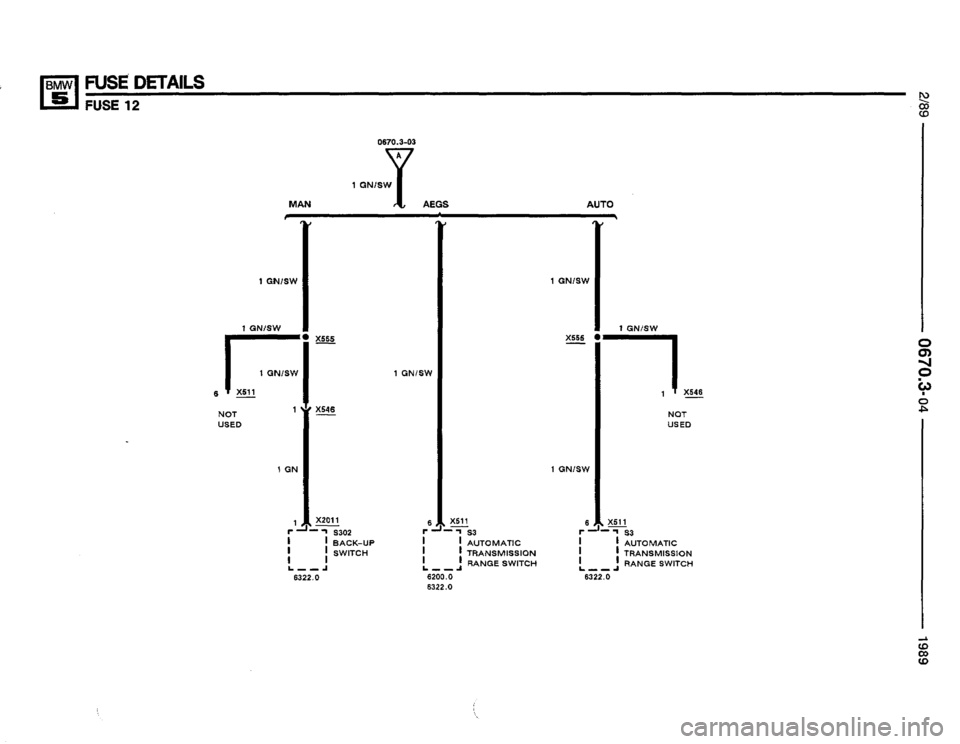 BMW 535i 1989 E34 Electrical Troubleshooting Manual 