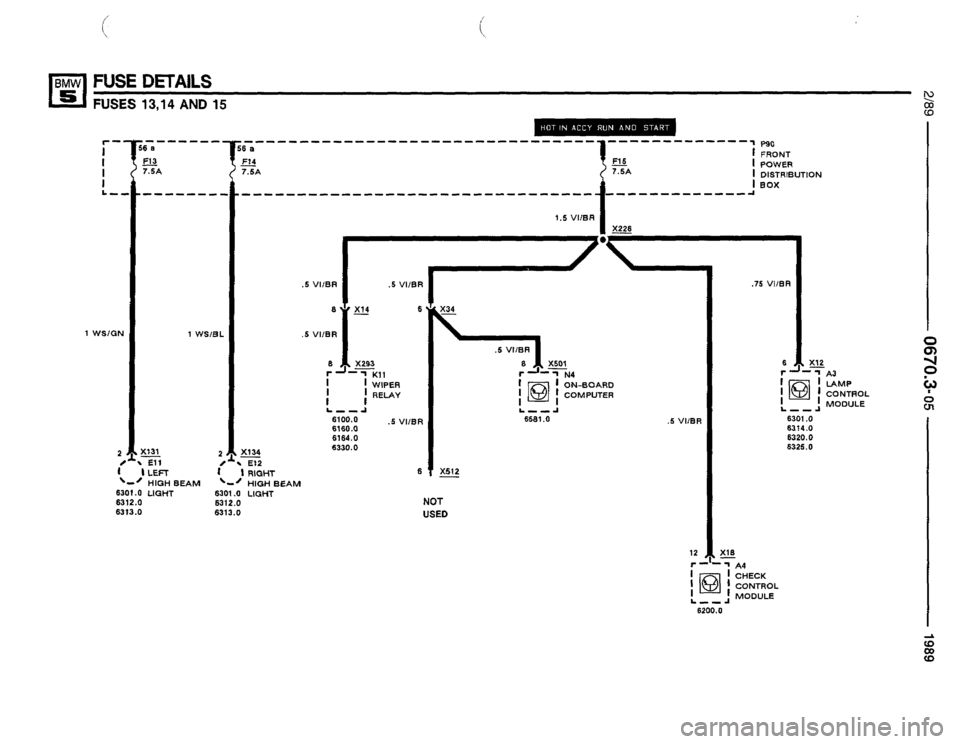 BMW 525i 1989 E34 Electrical Troubleshooting Manual 