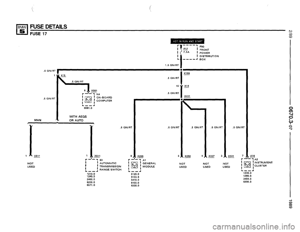 BMW 525i 1989 E34 Electrical Troubleshooting Manual 